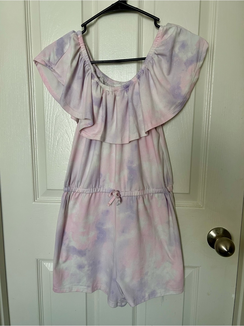 btween Pastel Pink and Lavender Tie-Dye Romper